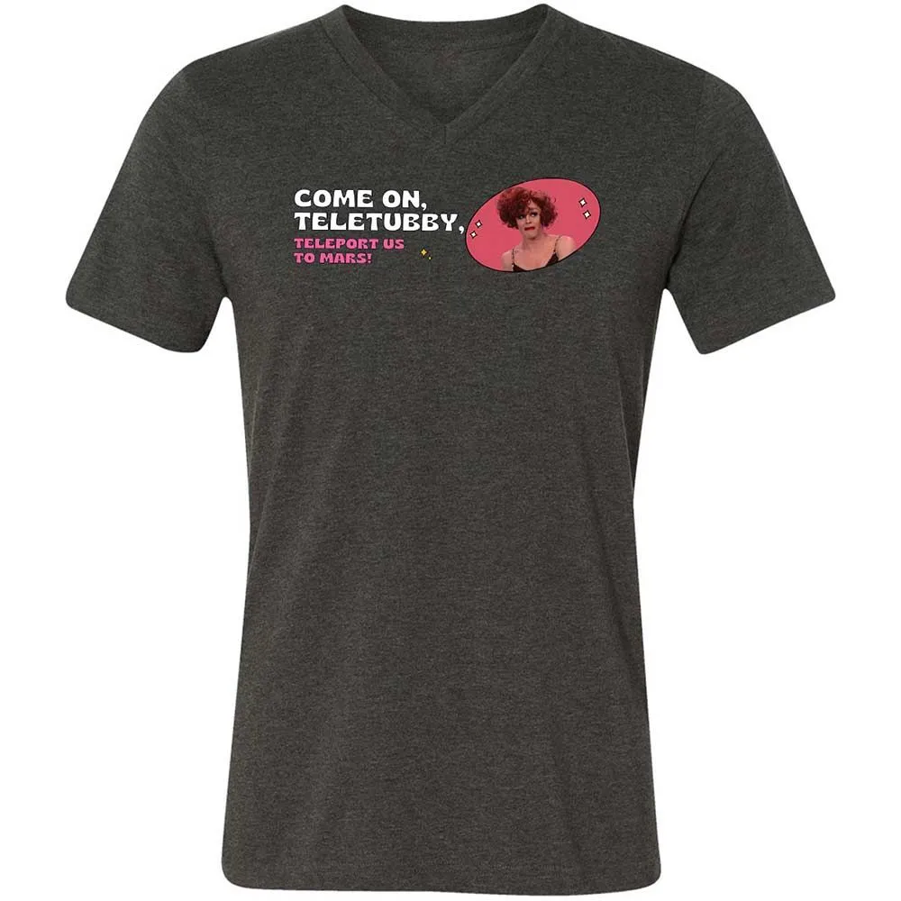 Unisex V-Neck T-Shirt - EJ596PX6 - Dark Grey Heather - 8