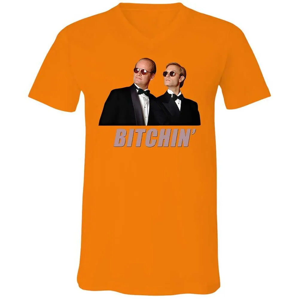Unisex V-Neck T-Shirt - G48WVGEV - Orange - 7