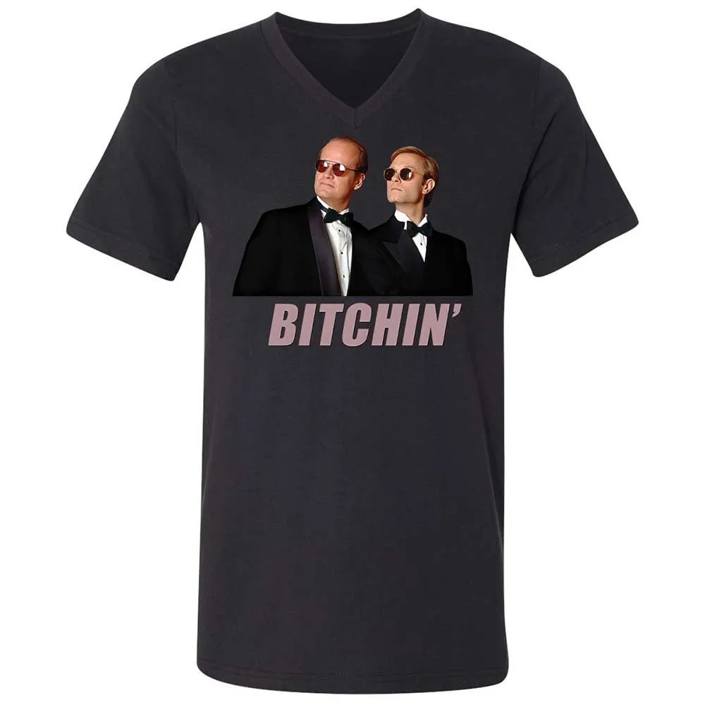 Unisex V-Neck T-Shirt - G48WVGEV - Black - 11