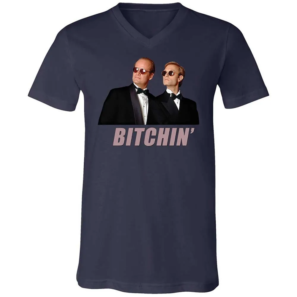 Unisex V-Neck T-Shirt - G48WVGEV - Navy - 12