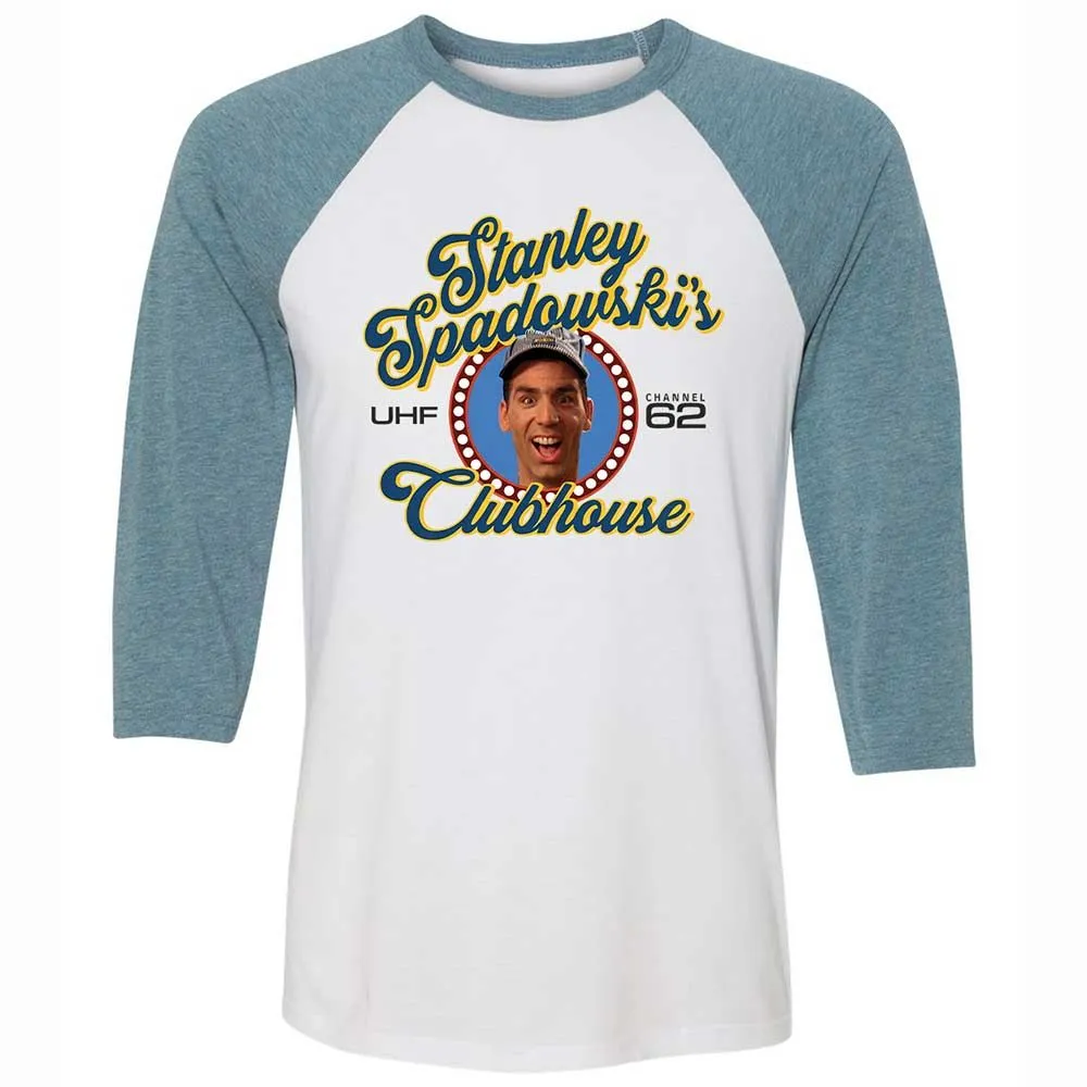 Unisex 3/4 Baseball Tee - R5JFY9ZZ - White/Denim - 3