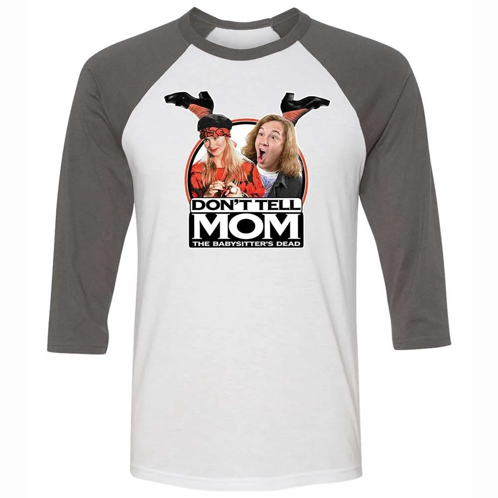 Unisex 3/4 Baseball Tee - MFTC3P26 - White/Asphalt - 2
