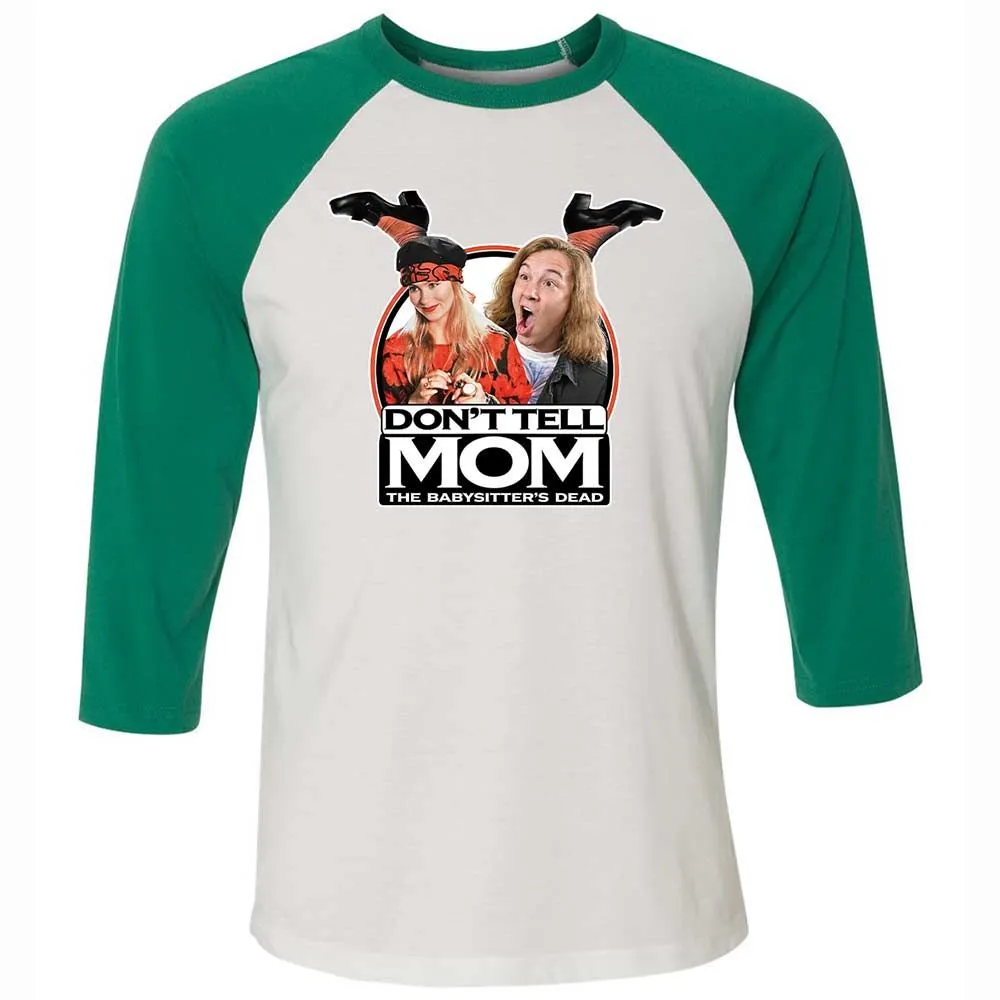Unisex 3/4 Baseball Tee - MFTC3P26 - White/Kelly - 6