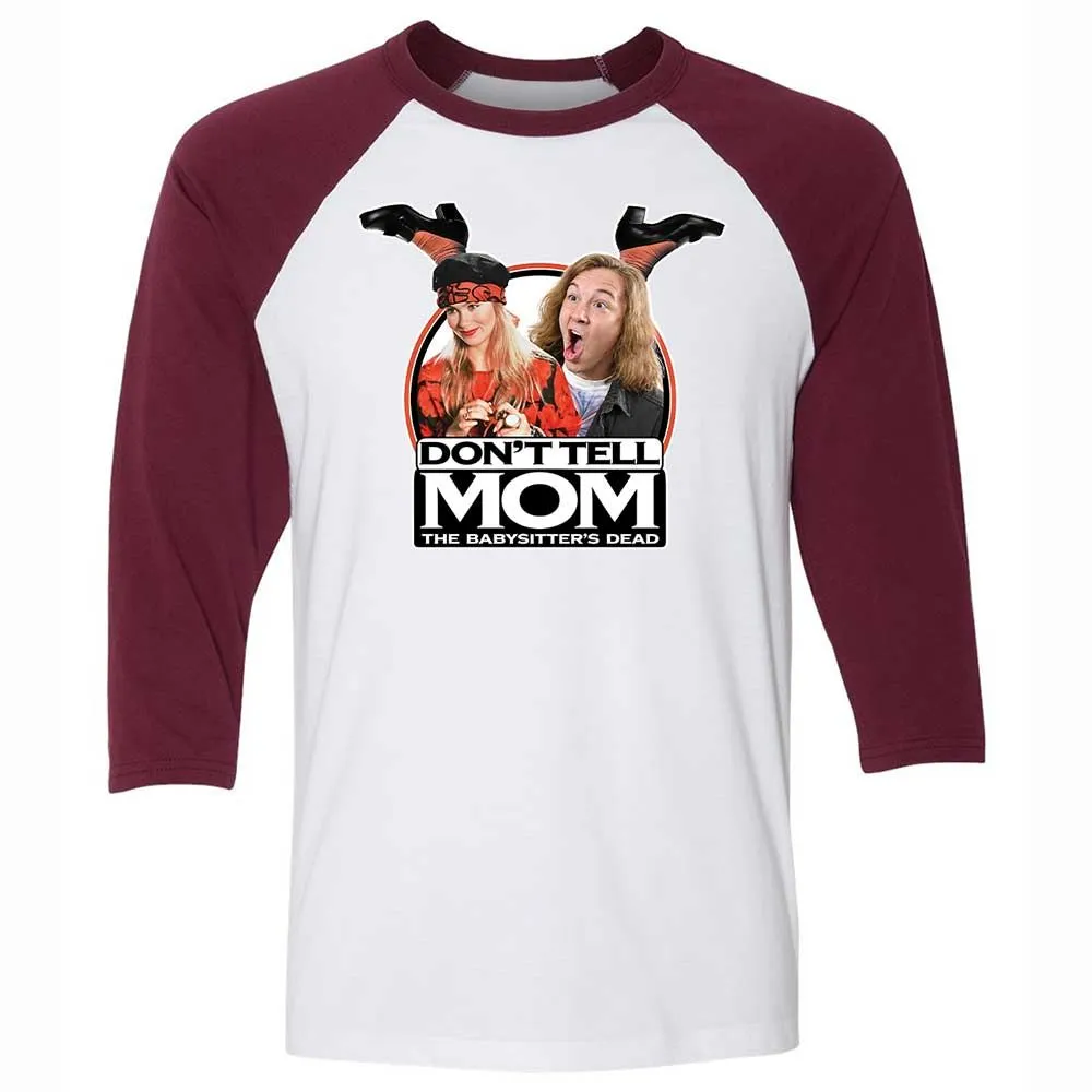 Unisex 3/4 Baseball Tee - MFTC3P26 - White/Maroon - 7