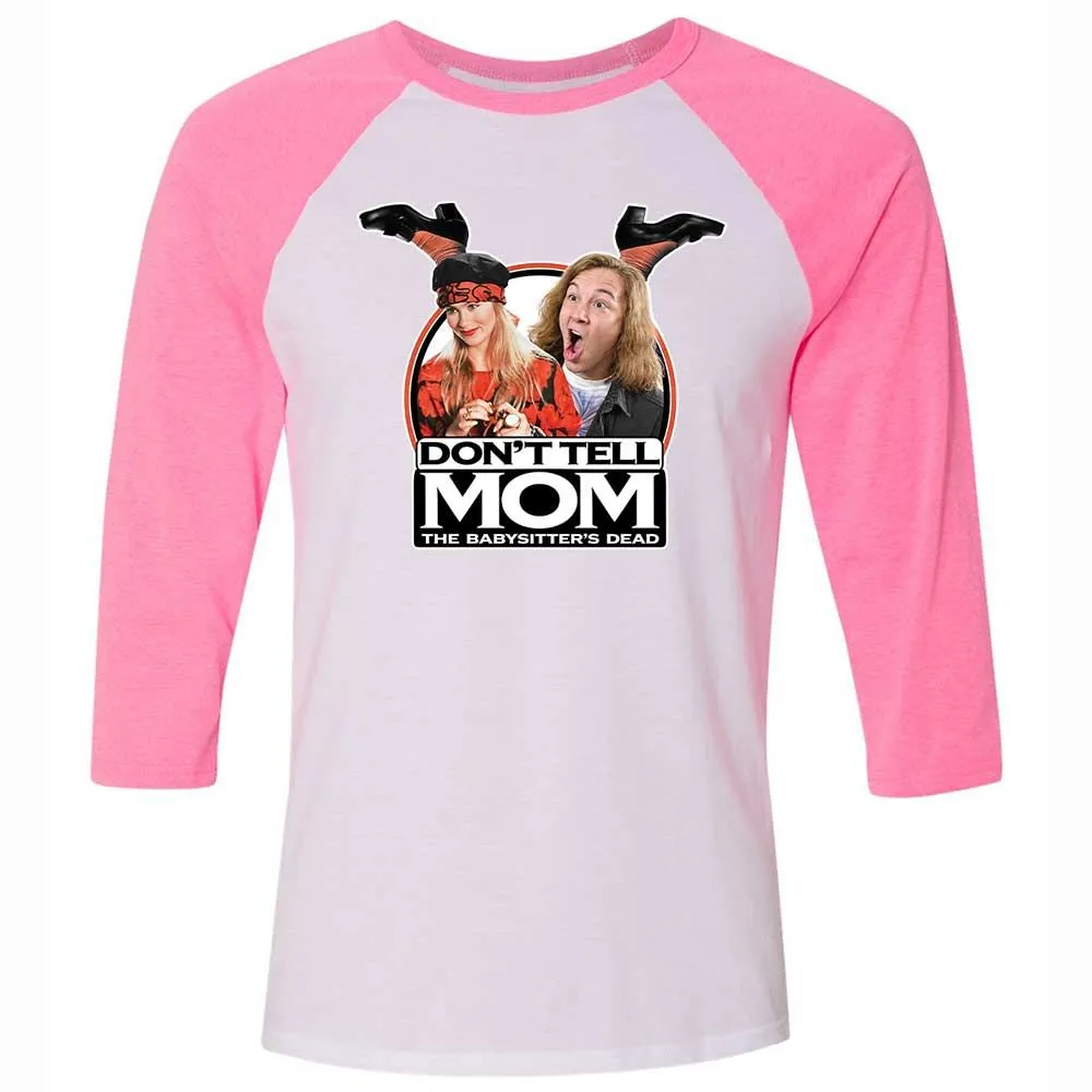 Unisex 3/4 Baseball Tee - MFTC3P26 - White/Neon Pink - 12