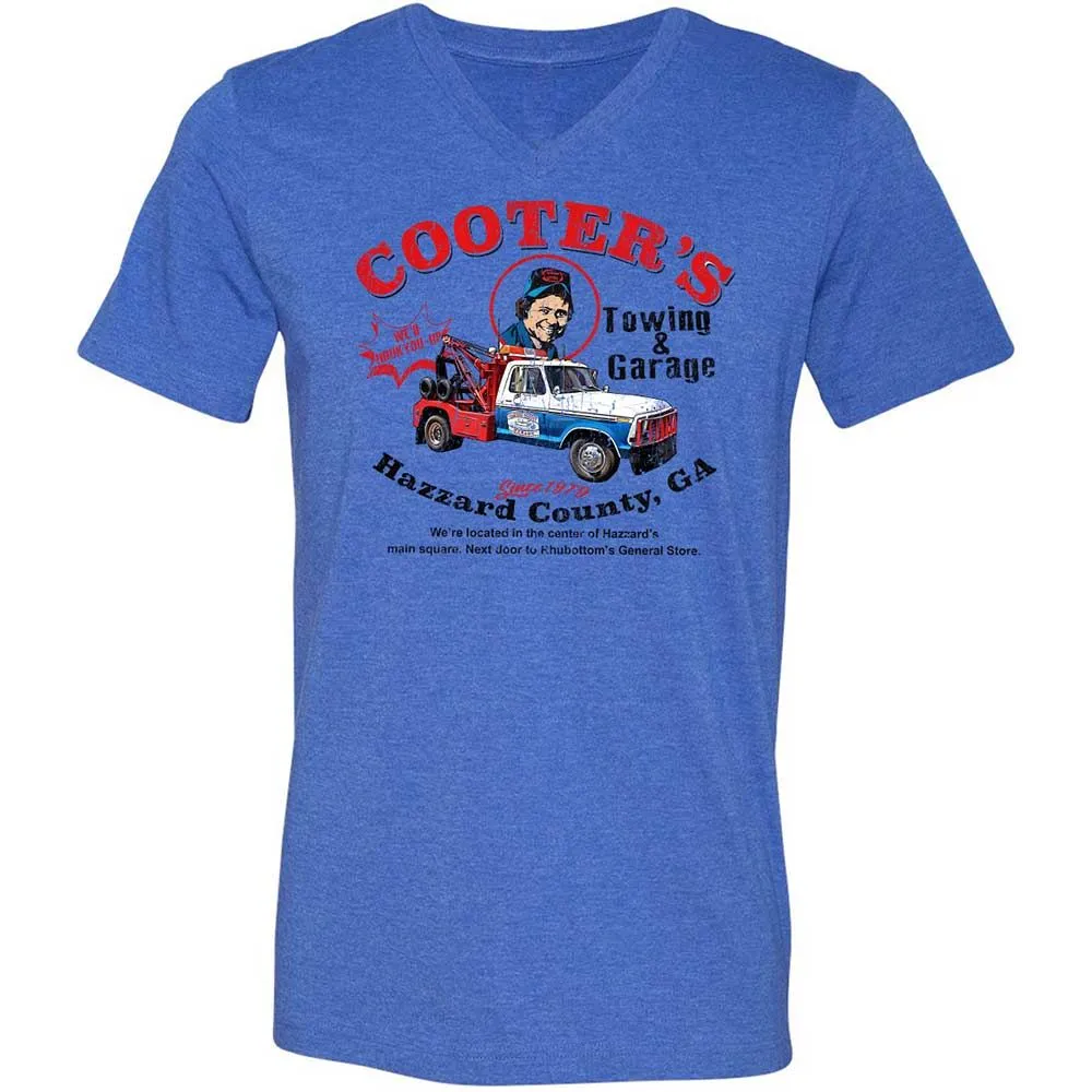 Unisex V-Neck T-Shirt - C16JXMKQ - Heather True Royal - 4