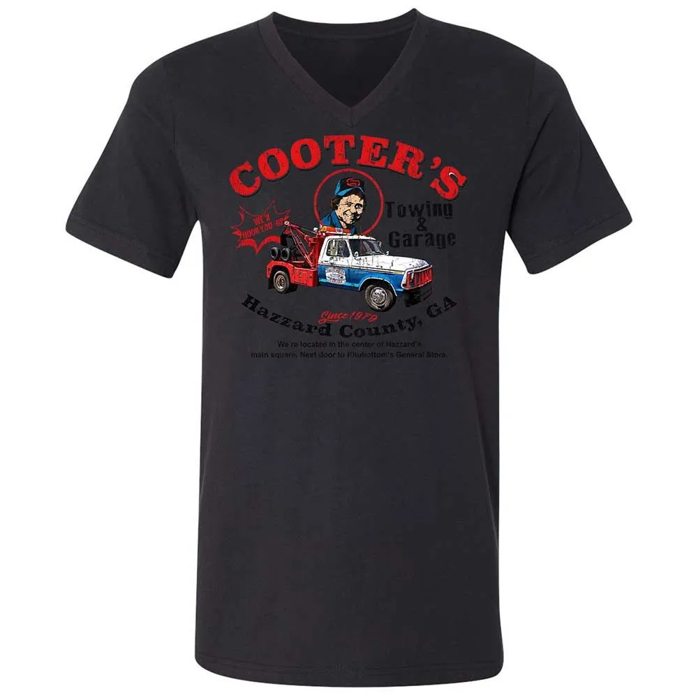 Unisex V-Neck T-Shirt - C16JXMKQ - Black - 11