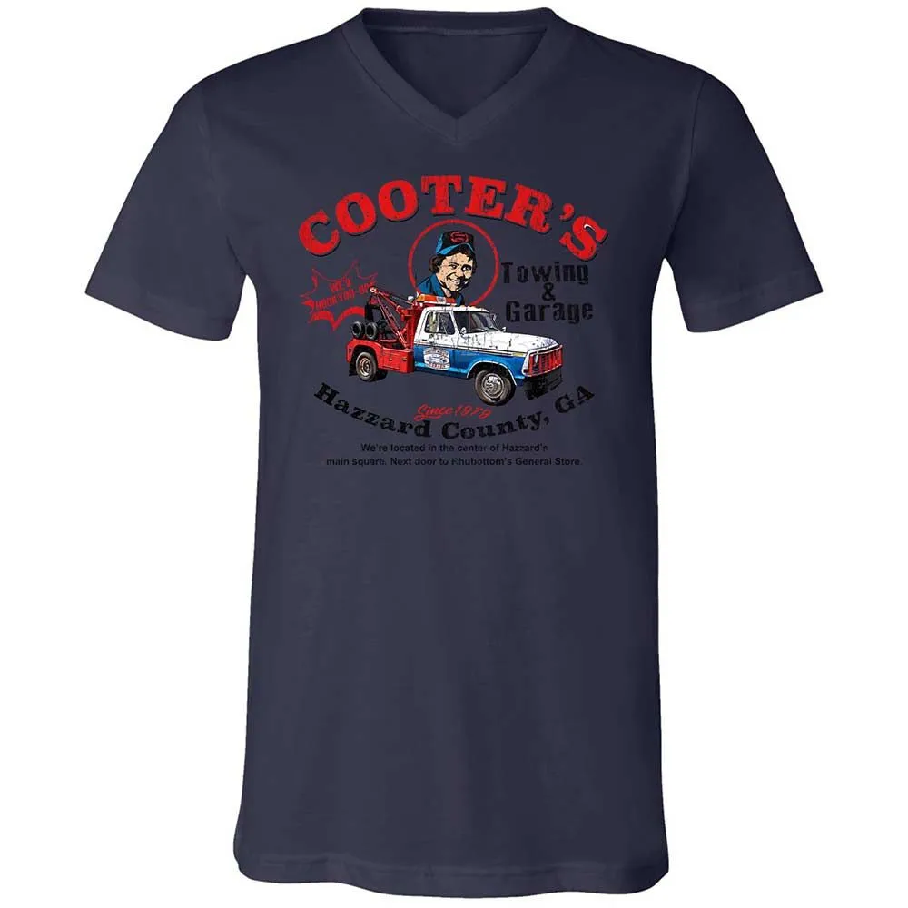 Unisex V-Neck T-Shirt - C16JXMKQ - Navy - 12