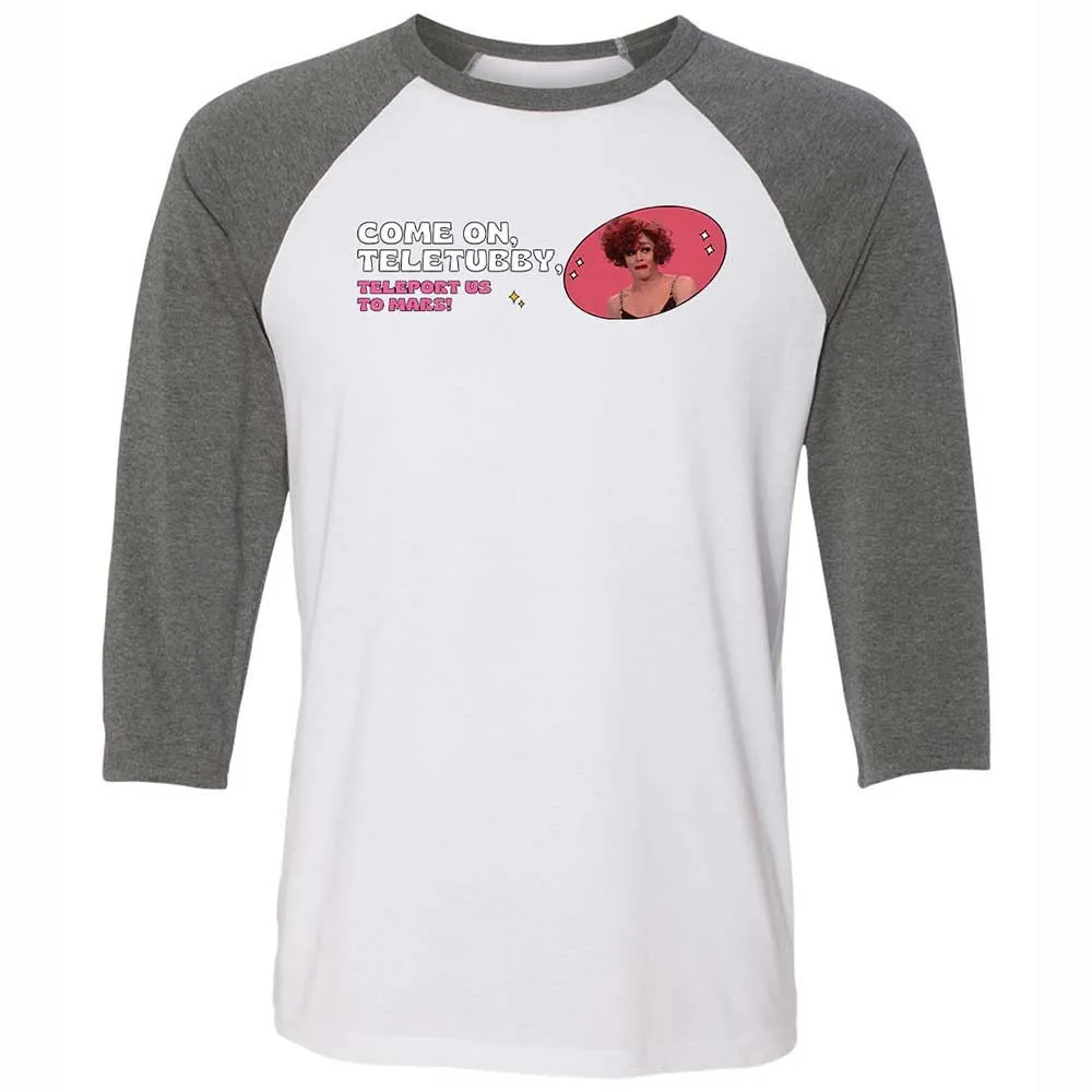 Unisex 3/4 Baseball Tee - WCM9BR3M - White/Deep Heather - 11