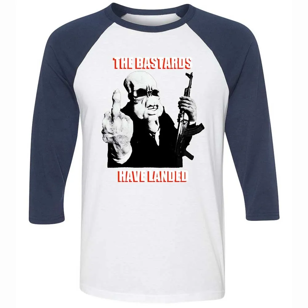 The Bastards Have Landed - White/Navy - 8