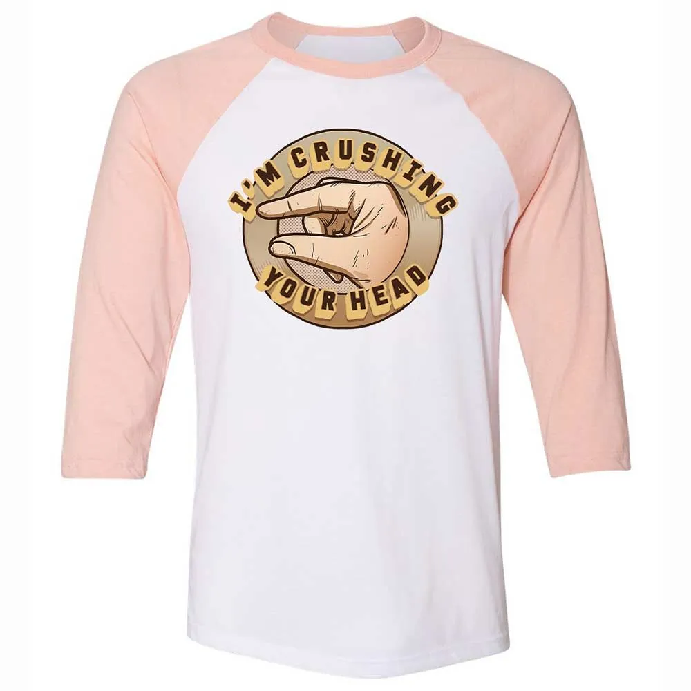 I'm Crushing Your Head - White/Heather Peach - 5