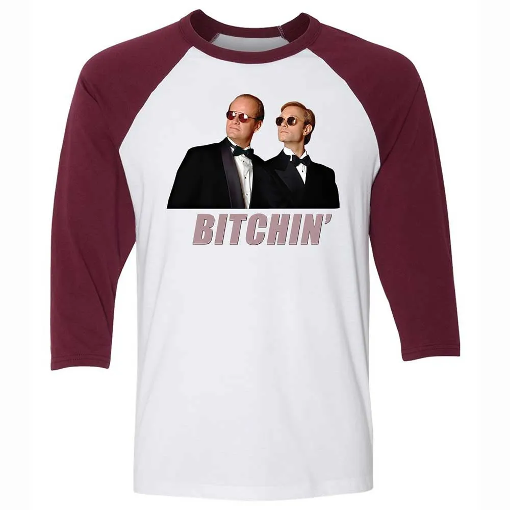 Unisex 3/4 Baseball Tee - 8SZU4A1W - White/Maroon - 7
