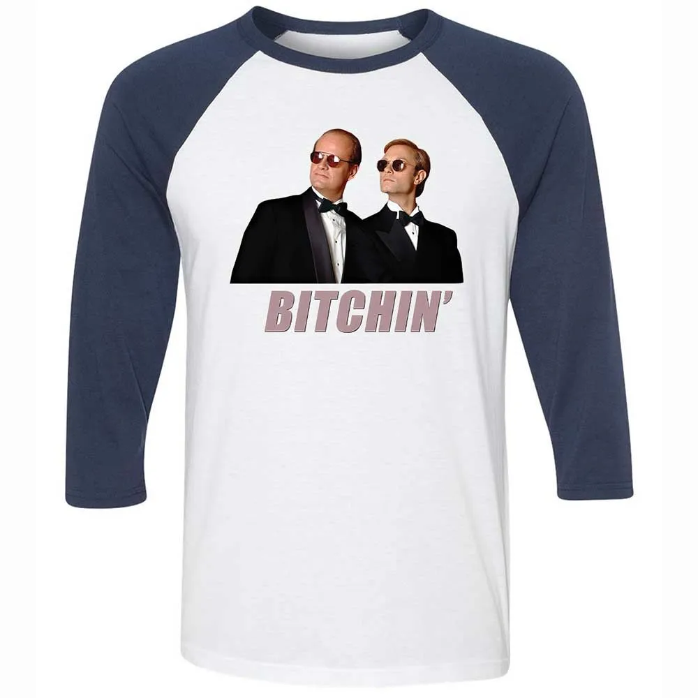 Unisex 3/4 Baseball Tee - 8SZU4A1W - White/Navy - 8