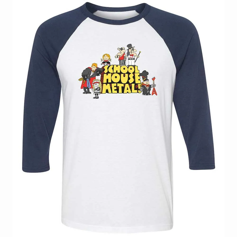 School House Metal - White/Navy - 8