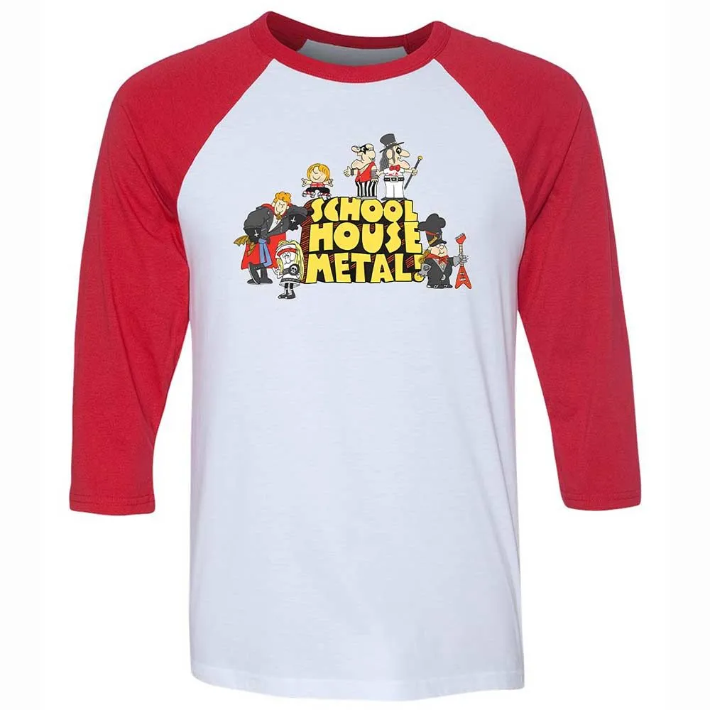 School House Metal - White/Red - 9