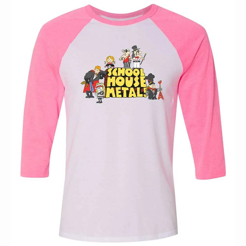 School House Metal - White/Neon Pink - 12