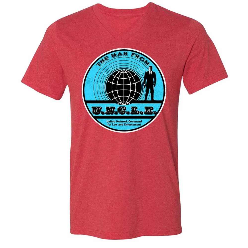 Unisex V-Neck T-Shirt - GYJRTSZD - Heather Red - 7