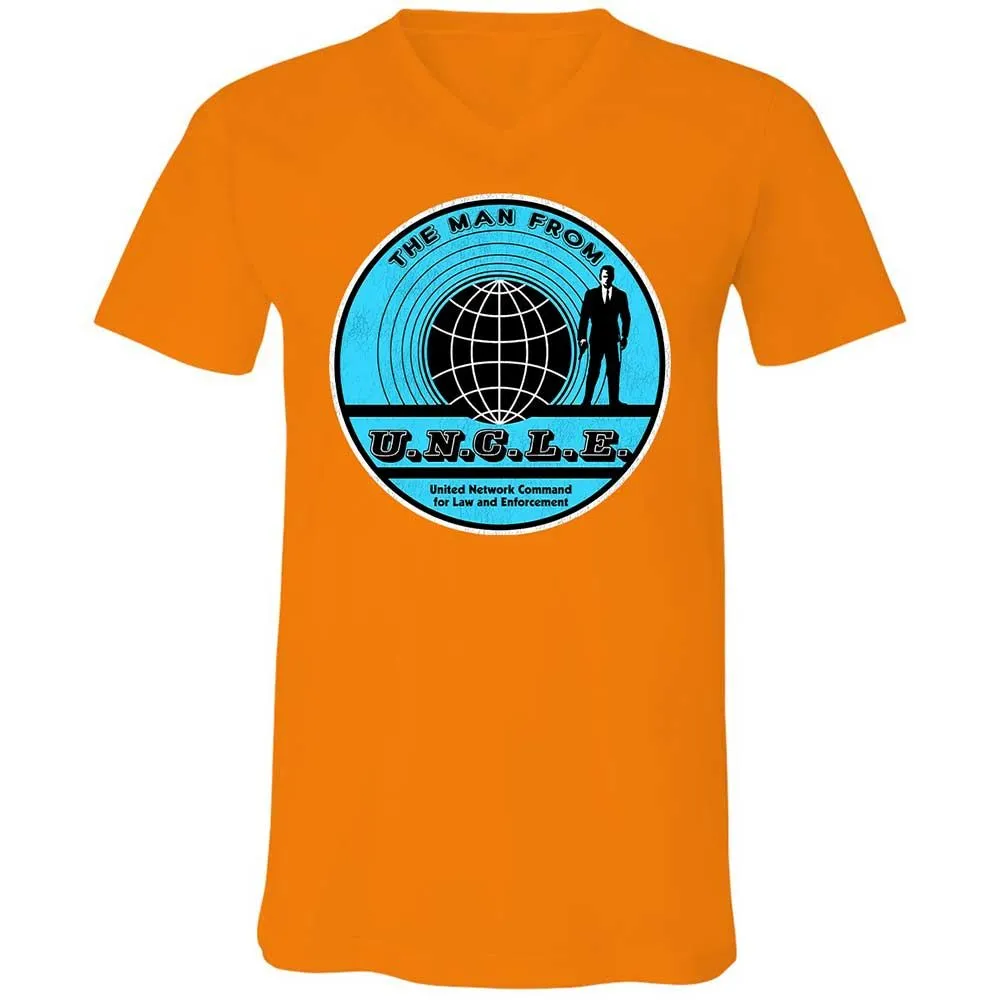 Unisex V-Neck T-Shirt - GYJRTSZD - Orange - 12