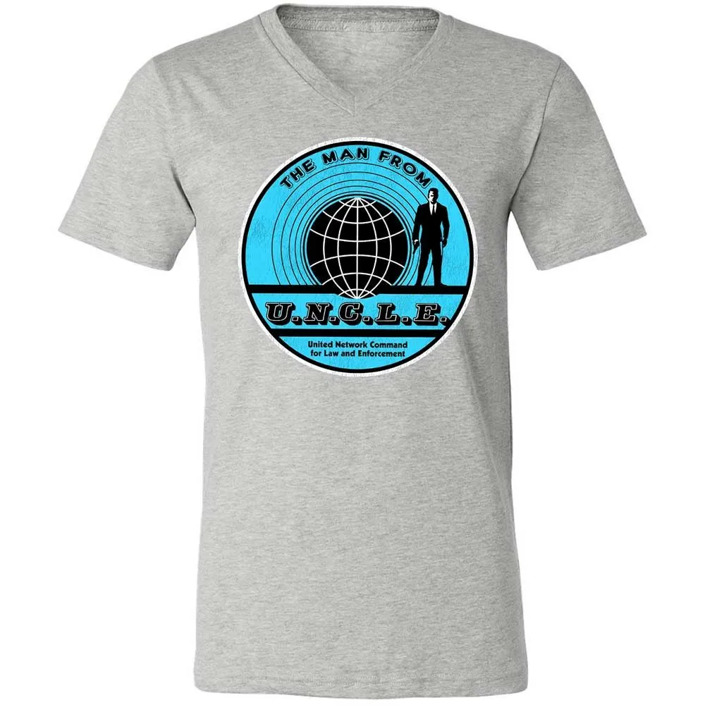 Unisex V-Neck T-Shirt - GYJRTSZD - Athletic Heather - 15
