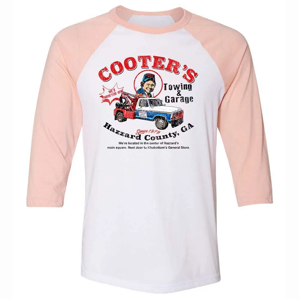 Unisex 3/4 Baseball Tee - S37WL2P4 - White/Heather Peach - 5