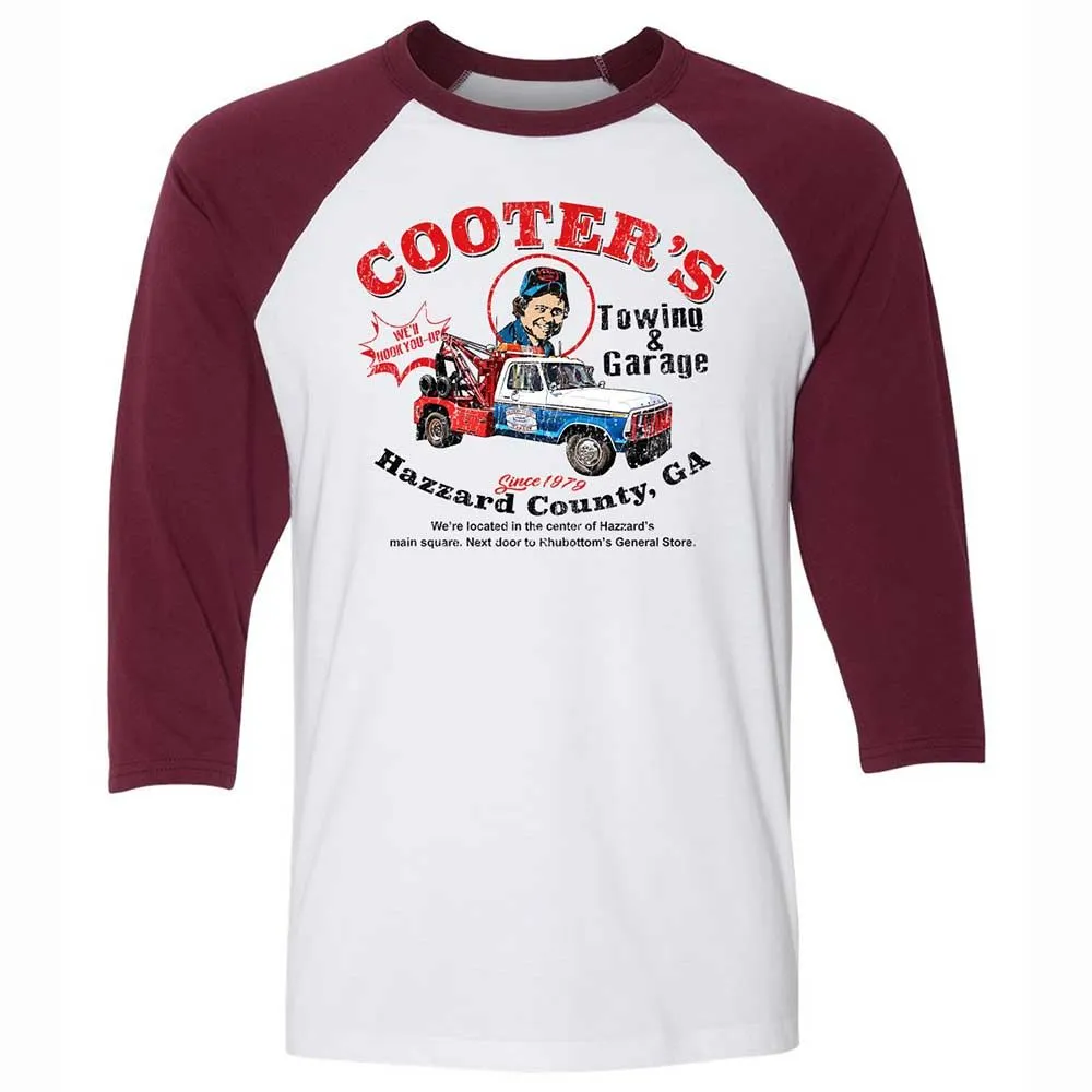 Unisex 3/4 Baseball Tee - S37WL2P4 - White/Maroon - 7