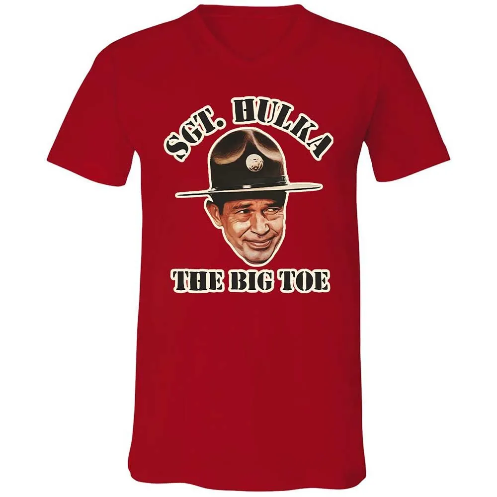 Unisex V-Neck T-Shirt - B6DQ6KN5 - Red - 6