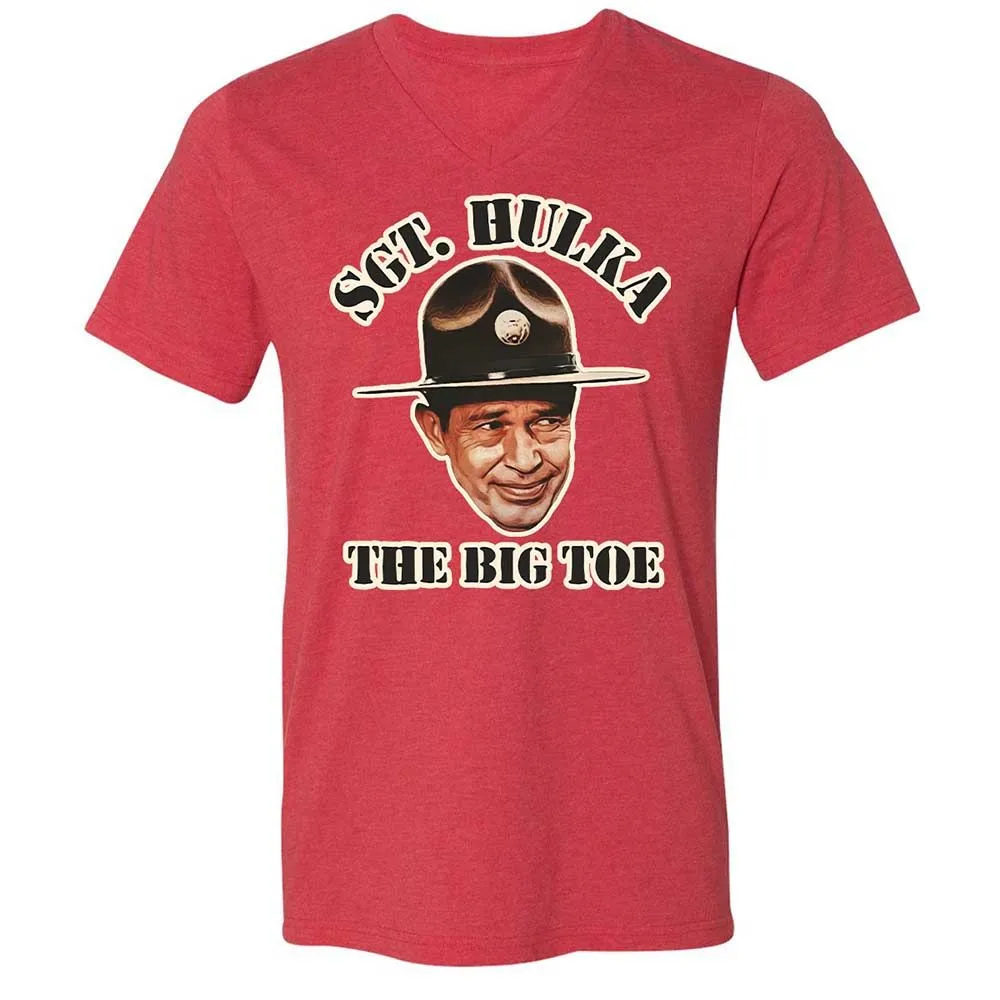 Unisex V-Neck T-Shirt - B6DQ6KN5 - Heather Red - 7