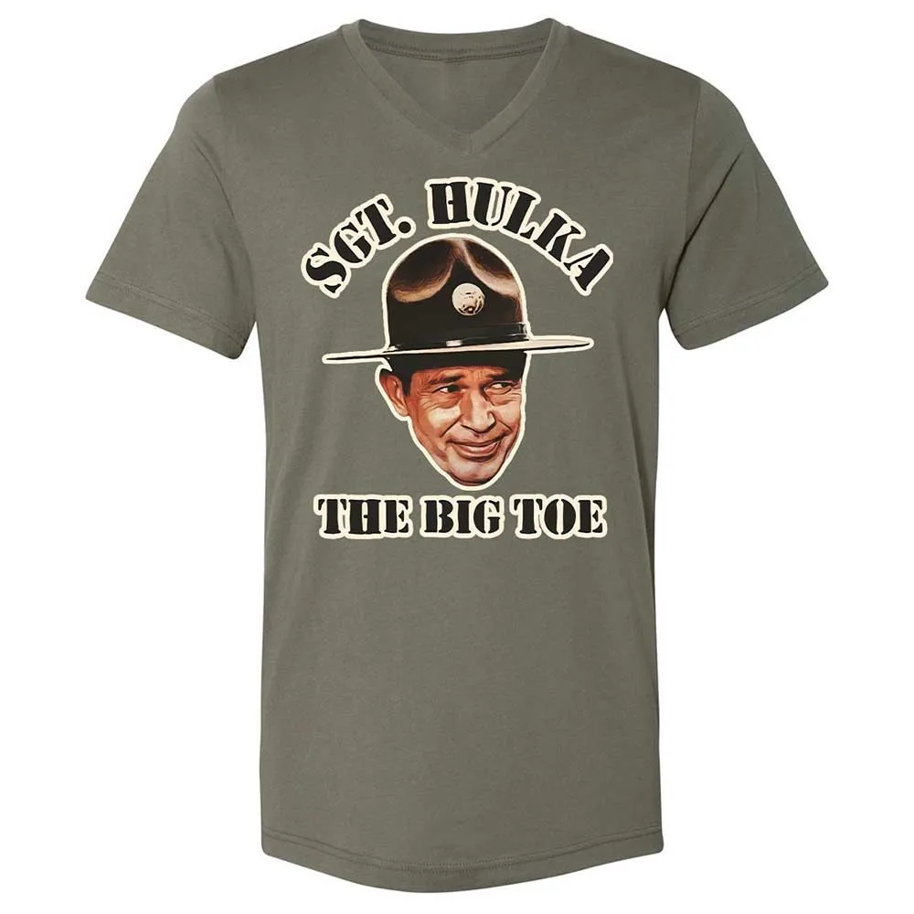 Unisex V-Neck T-Shirt - B6DQ6KN5 - Military Green - 11