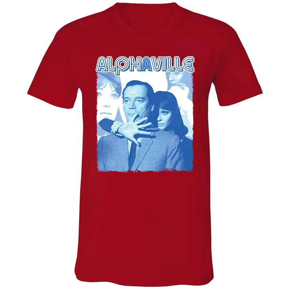 Unisex V-Neck T-Shirt - 5NZVBMGF - Red - 6