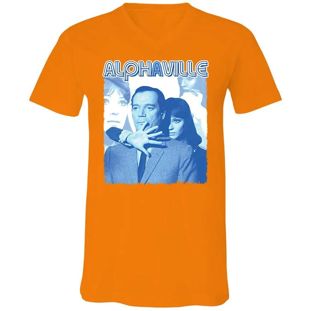 Unisex V-Neck T-Shirt - 5NZVBMGF - Orange - 12