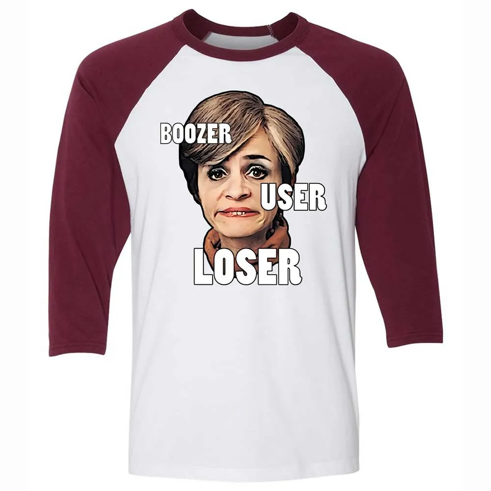 I was a boozer, a user, and a loser - White/Maroon - 7