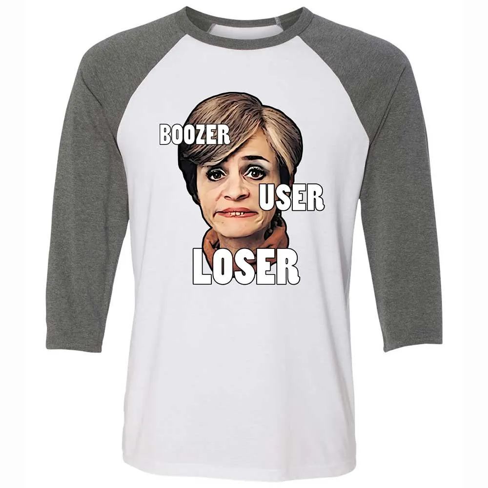 I was a boozer, a user, and a loser - White/Deep Heather - 11
