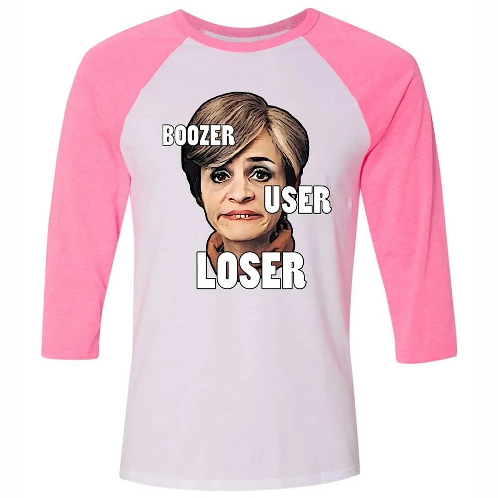 I was a boozer, a user, and a loser - White/Neon Pink - 12