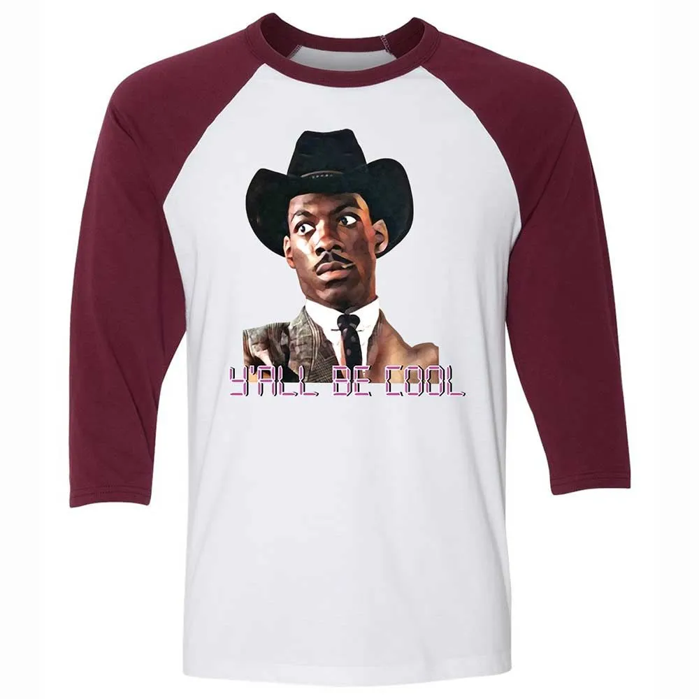 Unisex 3/4 Baseball Tee - ZHC7J4M3 - White/Maroon - 7