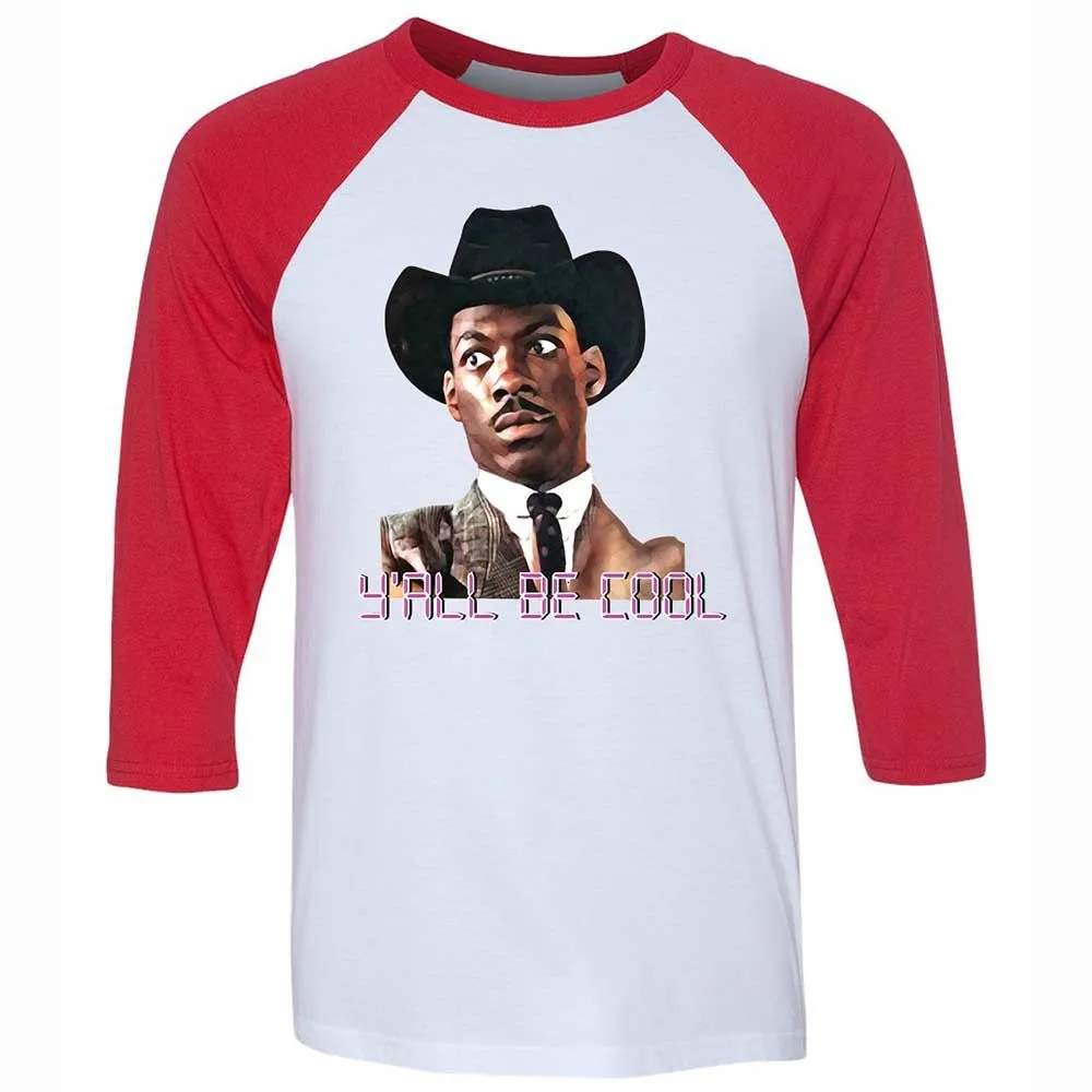 Unisex 3/4 Baseball Tee - ZHC7J4M3 - White/Red - 9