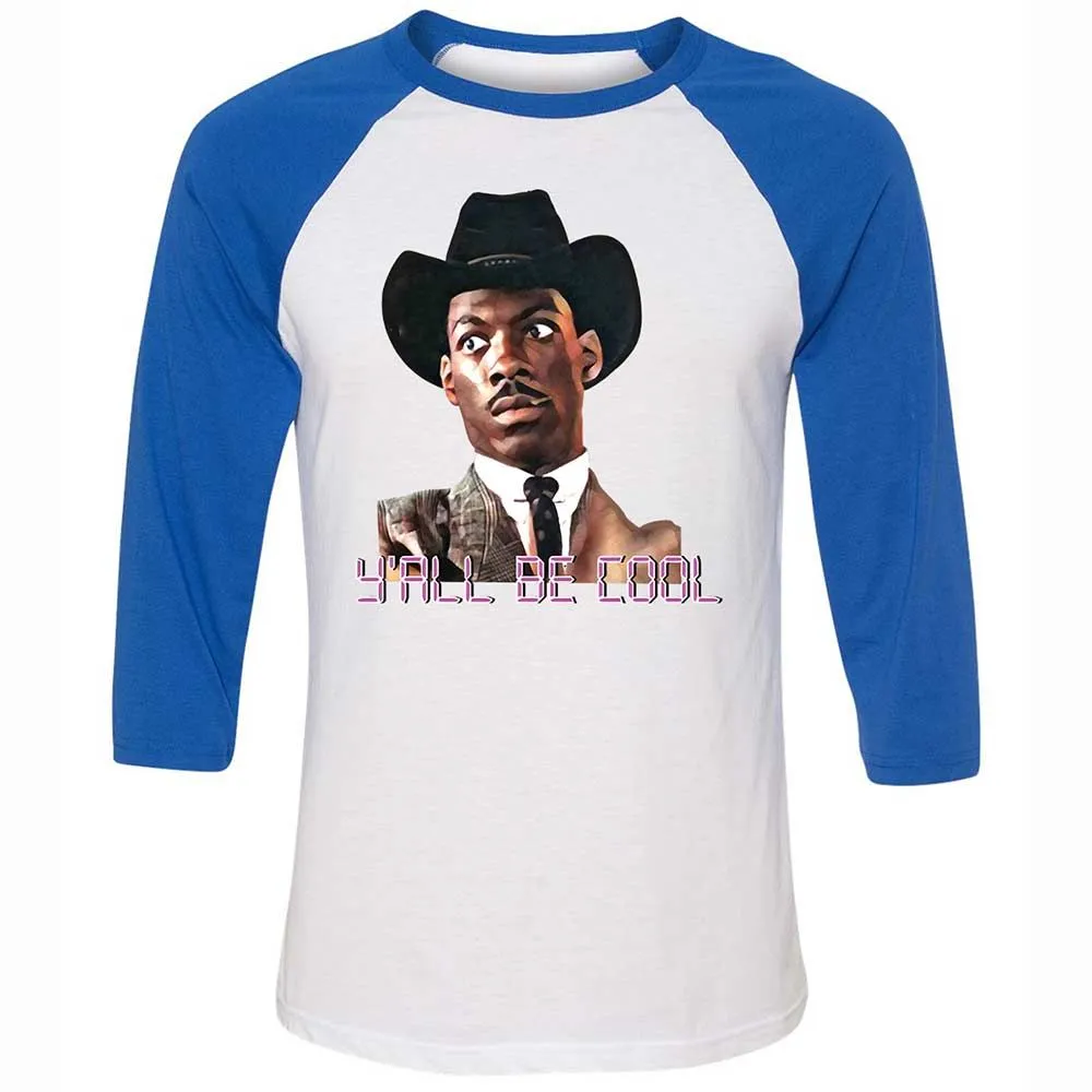 Unisex 3/4 Baseball Tee - ZHC7J4M3 - White/True Royal - 10