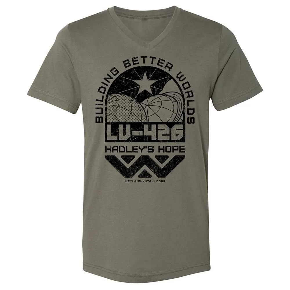 Unisex V-Neck T-Shirt - 49LNVHDF - Military Green - 15