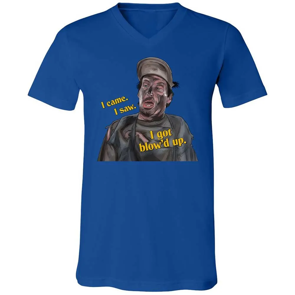Unisex V-Neck T-Shirt - QT35AN93 - True Royal - 3