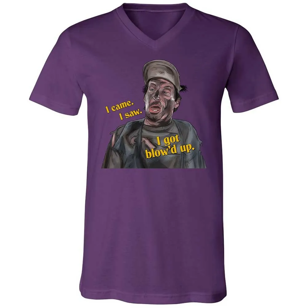 Unisex V-Neck T-Shirt - QT35AN93 - Team Purple - 10