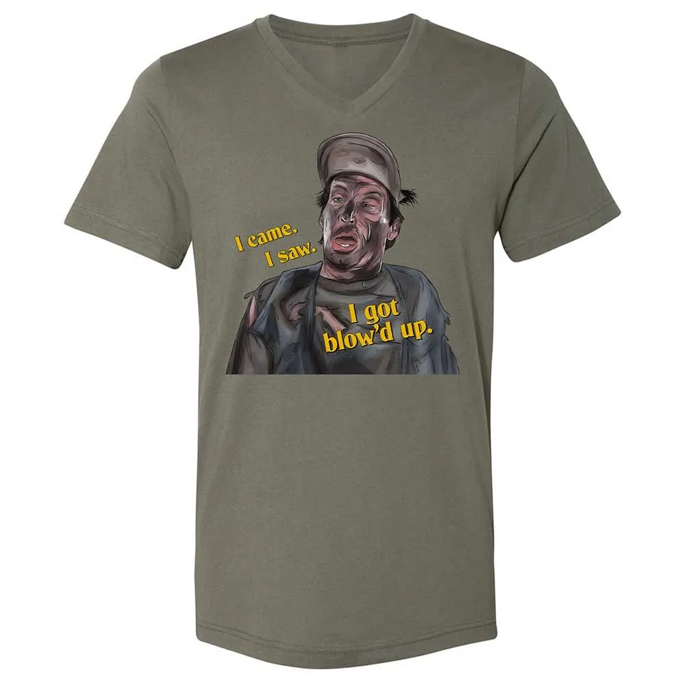 Unisex V-Neck T-Shirt - QT35AN93 - Military Green - 15