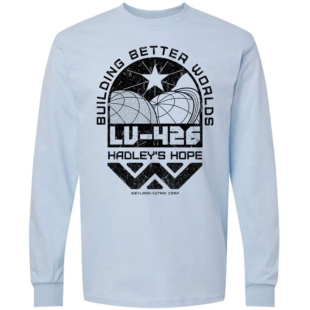 Long Sleeve T-Shirt - NHFJKE58 - Light Blue - 4