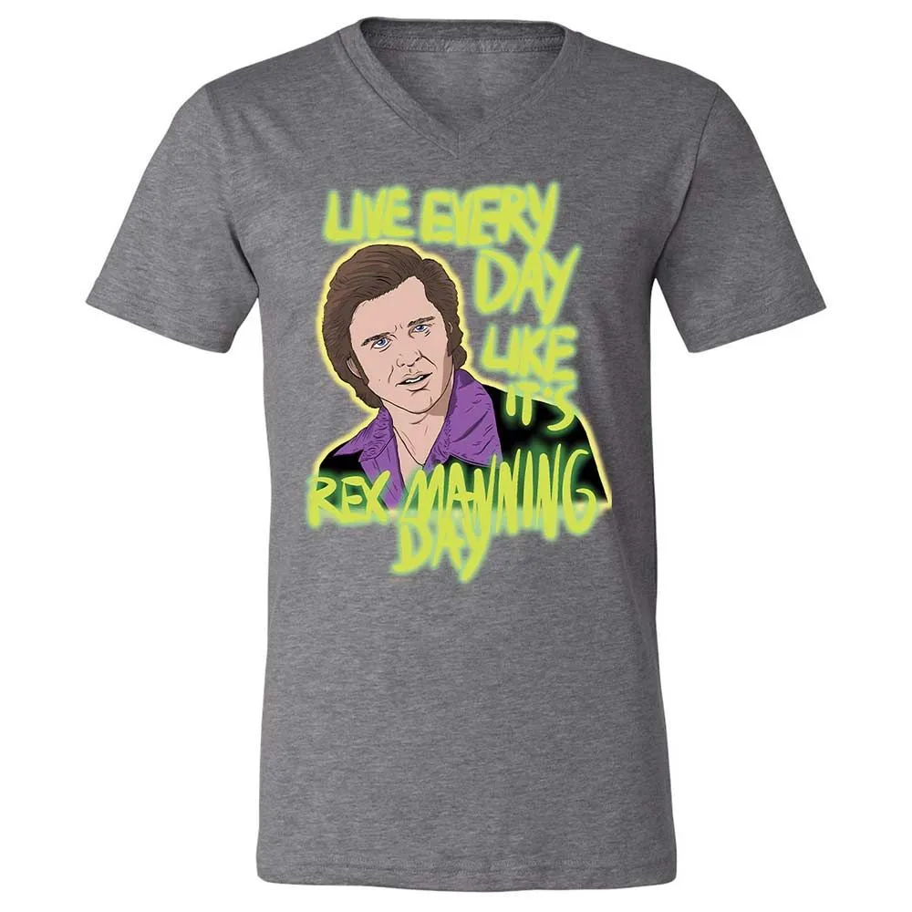Unisex V-Neck T-Shirt - E2J26ZB4 - Deep Heather - 9