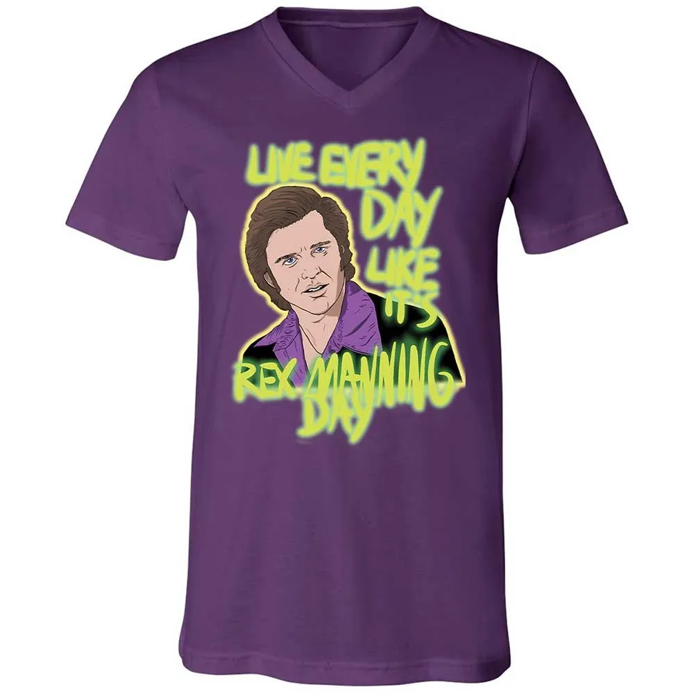 Unisex V-Neck T-Shirt - E2J26ZB4 - Team Purple - 10