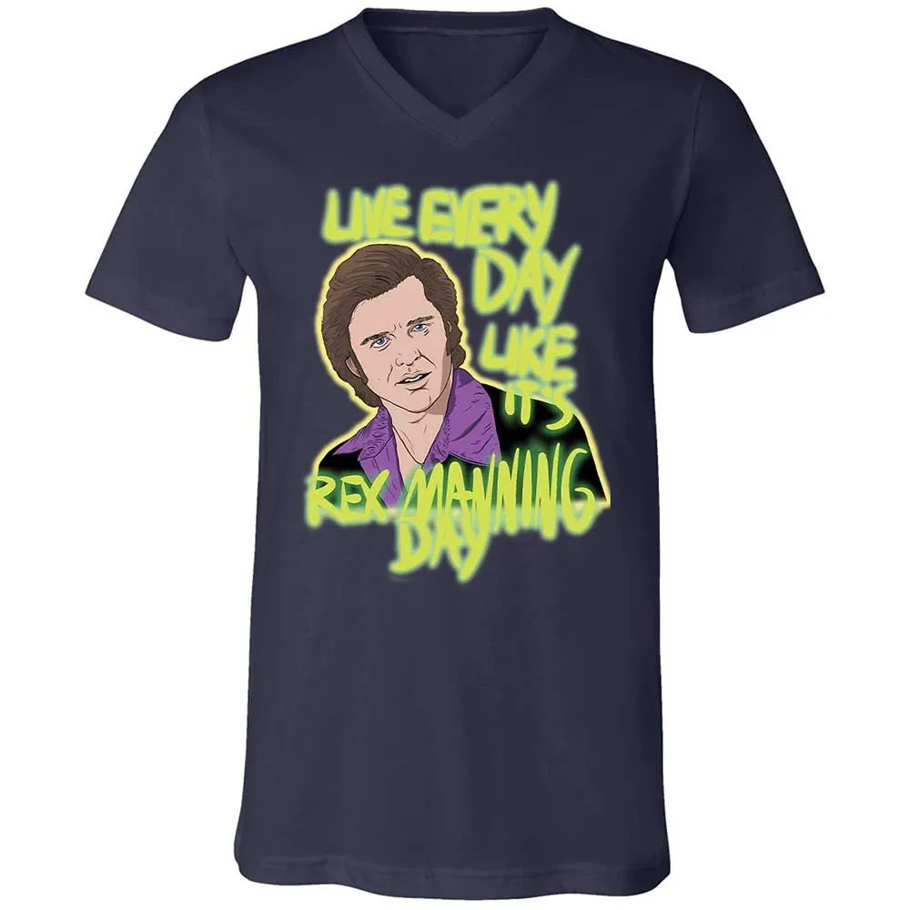 Unisex V-Neck T-Shirt - E2J26ZB4 - Navy - 12