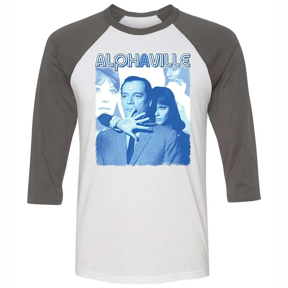 Unisex 3/4 Baseball Tee - WEJC18ME - White/Asphalt - 2
