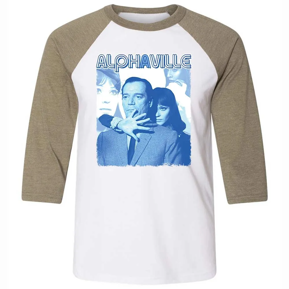 Unisex 3/4 Baseball Tee - WEJC18ME - White/Heather Olive - 4