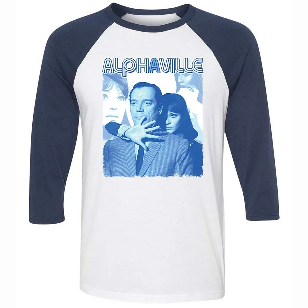 Unisex 3/4 Baseball Tee - WEJC18ME - White/Navy - 8
