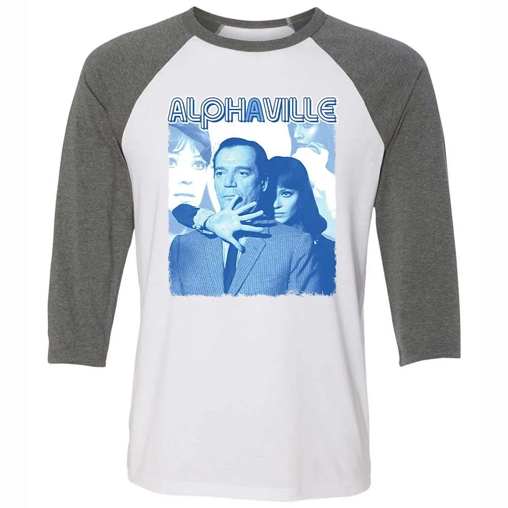 Unisex 3/4 Baseball Tee - WEJC18ME - White/Deep Heather - 11