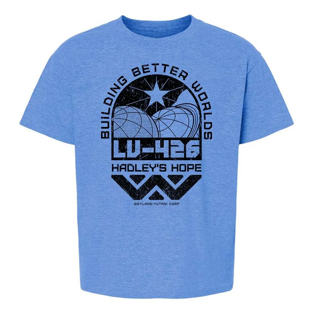 Kids T-Shirt - HX9LYPL7 - Heather Royal - 14