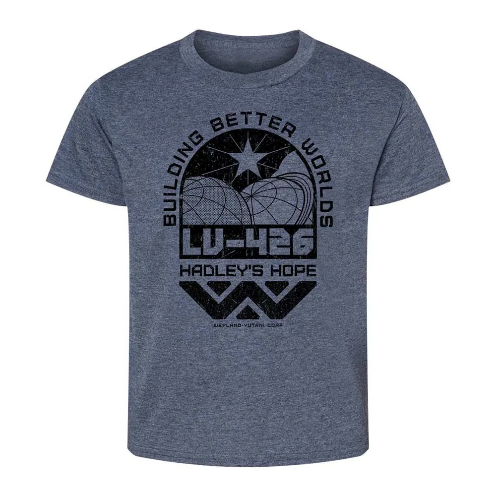Kids T-Shirt - HX9LYPL7 - Heather Navy - 15
